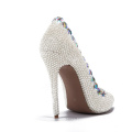 Fashion High Heels Dress Shoes with Diamond (HS17-066)